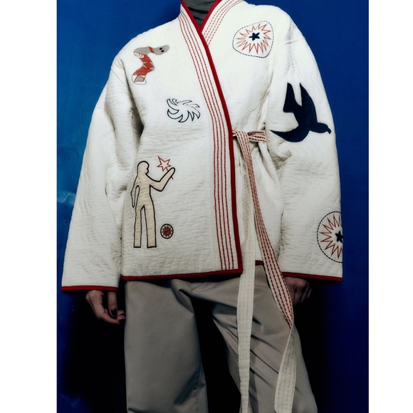 Zara embroidered quilt kimono - Picture 1 of 11